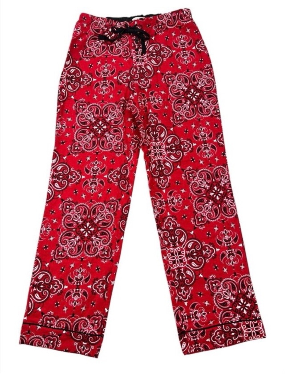 PJ Salvage Women’s Pajama Lounge Red Bandana Pants New size small